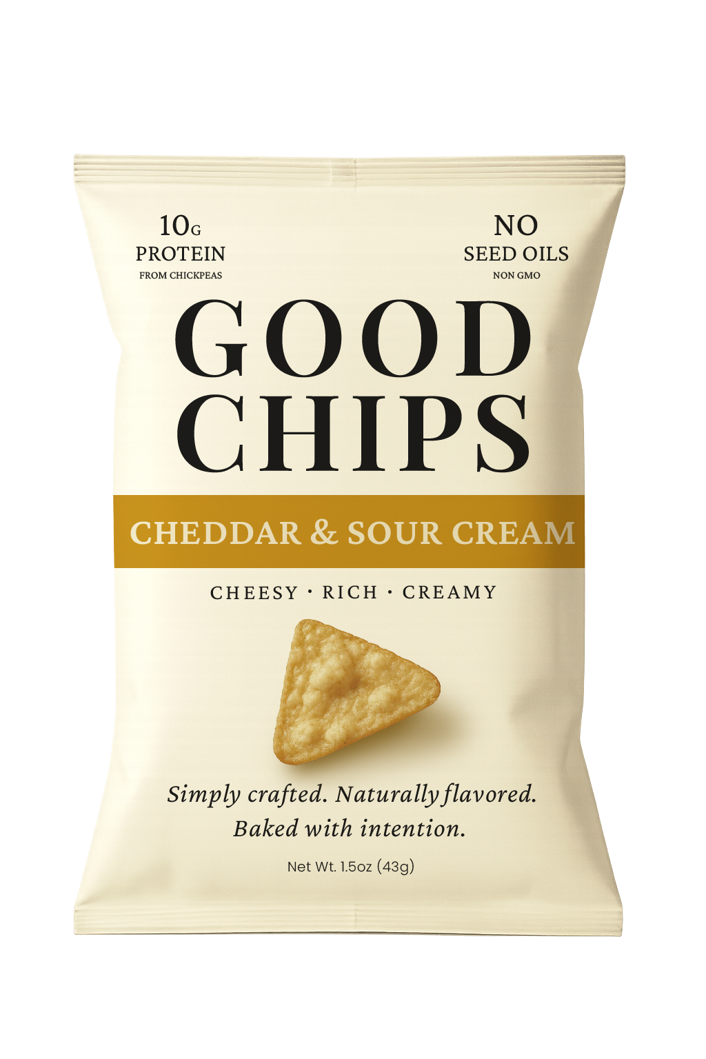 Cheddar and Sour Cream Protein Chips