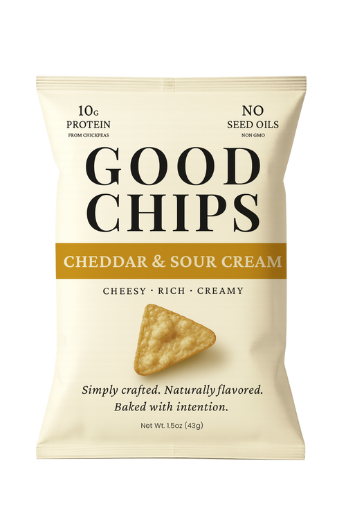 Cheddar and Sour Cream Protein Chips
