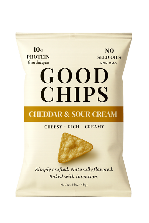 Cheddar and Sour Cream Protein Chips